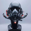 Cyberpunk Lower Face Electronic LED Lighting Cosplay Mask