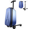 Scooter Suitcase - Rolling Luggage with Built-in Skateboard | Portable Travel Bag with Wheels for Kids