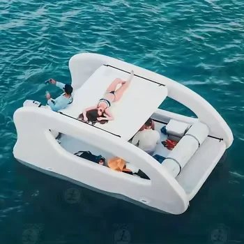 AquaCat: Electric Pontoon Boat, PVC DWF Catamaran