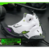 Cyberpunk Half Face Mechanical Mask – Red | Cosplay & Halloween Costume Prop