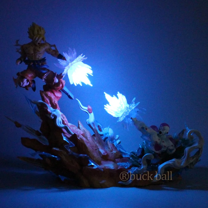 Dragon Ball Collectible Featuring Frieza vs. Son Goku with LED Lights