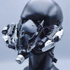 Cyberpunk Lower Face Electronic LED Lighting Cosplay Mask