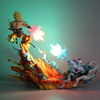 Dragon Ball Collectible Featuring Frieza vs. Son Goku with LED Lights