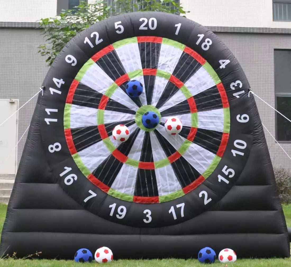 Giant Inflatable Soccer Darts Board Set - Up to 16.5ft High!