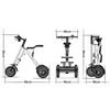 K7S Mini E-Bike | Foldable 3-Wheel Electric Scooter for Teens | 250W, 36V, 7.8Ah Electric Bicycle