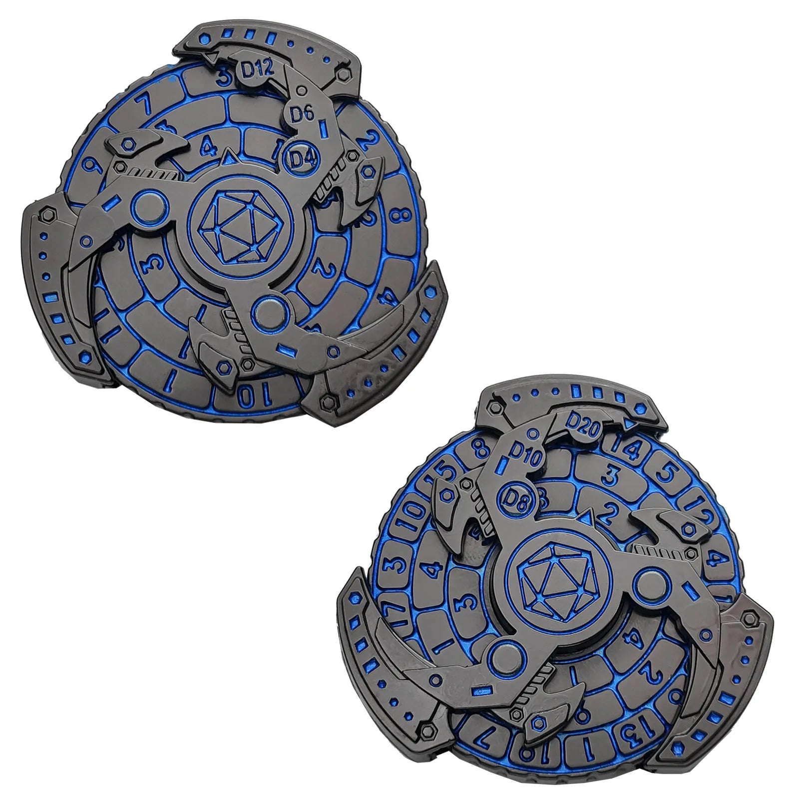 SpinRoll: Metal Roulette Dice, Fingertip Gyro for DND, Warhammer, and Role-Playing Games