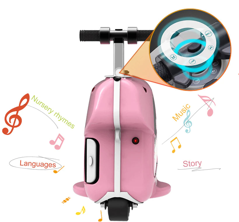EzyRide Glide-n-Go: The Ultimate Transforming Electric Scooter Suitcase for Kids
