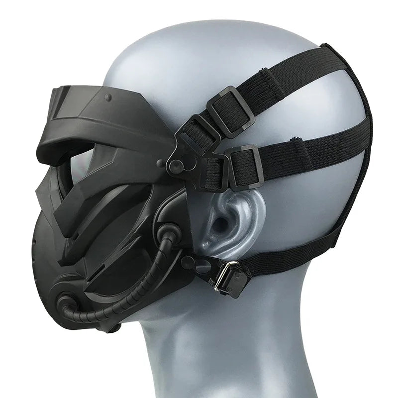 Breathable Skull Mask for Airsoft & Halloween - Tactical Full Face Protection with Adjustable Strap