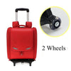 Kids School Backpack on Wheels: Orthopedic Wheeled Backpack, PU Trolley Bag for Children