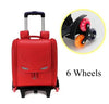 Kids School Backpack on Wheels: Orthopedic Wheeled Backpack, PU Trolley Bag for Children