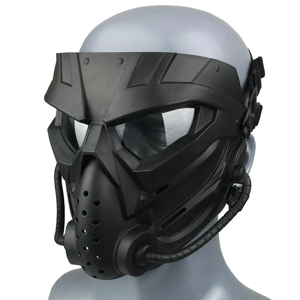 Breathable Skull Mask for Airsoft & Halloween - Tactical Full Face Protection with Adjustable Strap