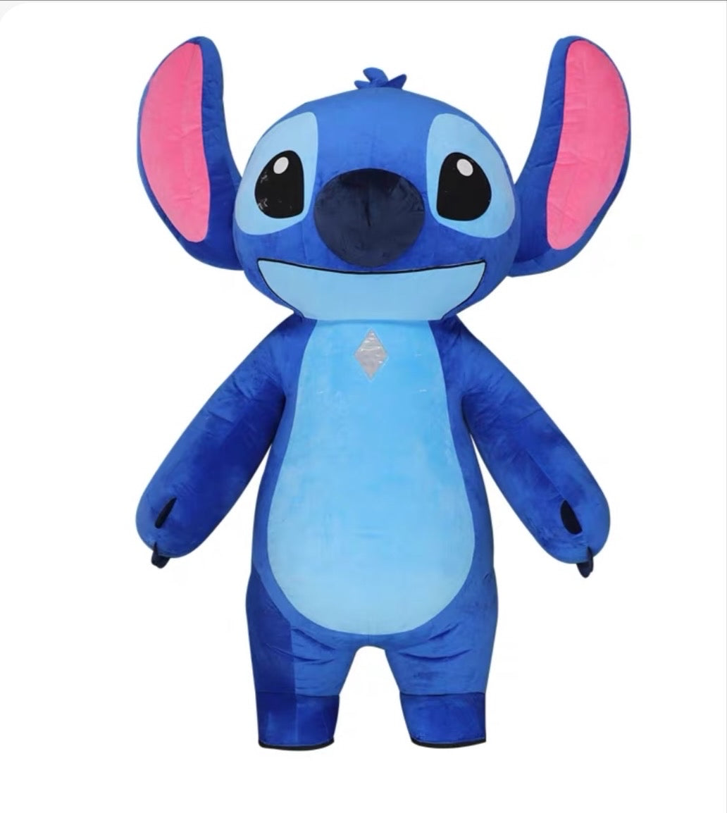Mascot Lilo & Stitch Costume: Halloween Cosplay, Puppet, & Animation Performance