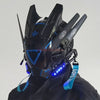 Cyberpunk Helmet Shinobi Mask: Robot Samurai Armor with LED Light