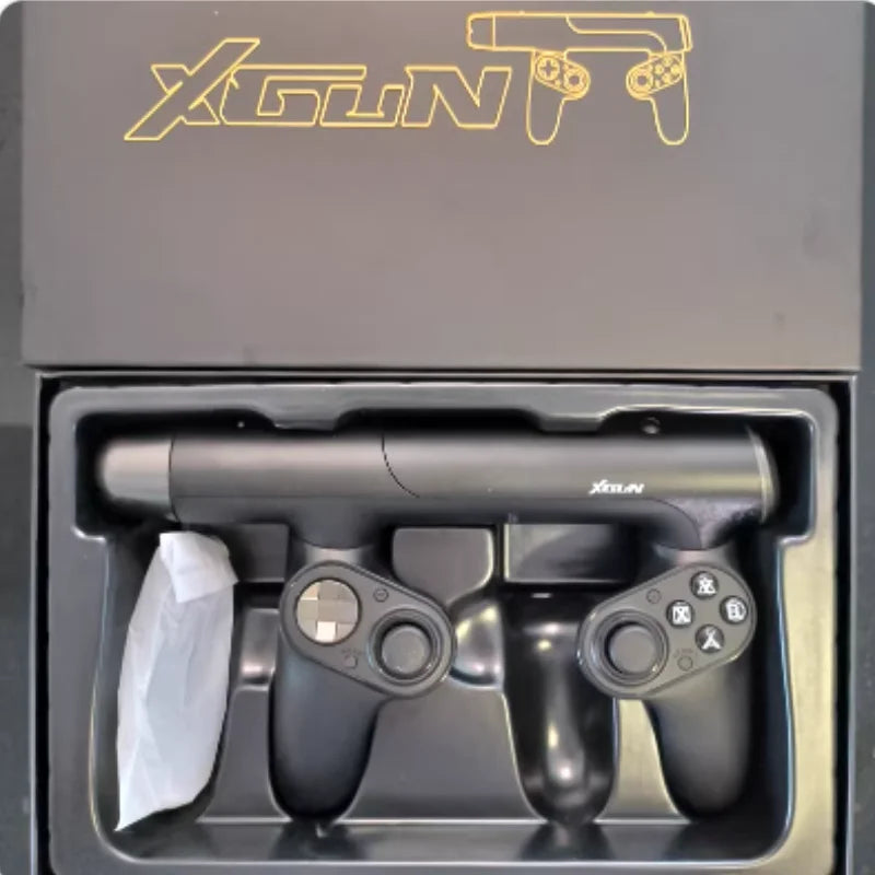 XGUN USB Light Gun / Gyro Gun Hybrid in SMG Form Factor with Gamepad | PS4, PS5 & PC Compatible