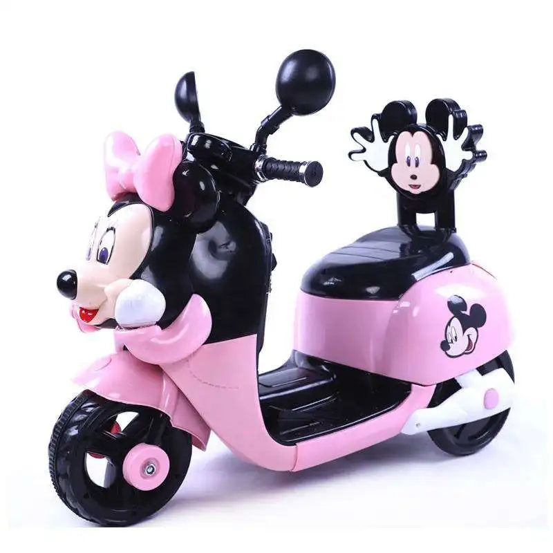 Cute Pig Kids Mini Electric Motorcycle - Battery-Powered Ride-On Toy