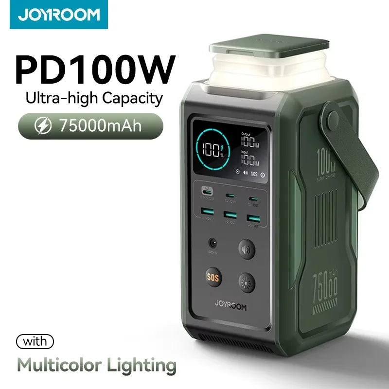 JoyRoom 75000mAh 240Wh Portable Power Station with 100W USB C Output