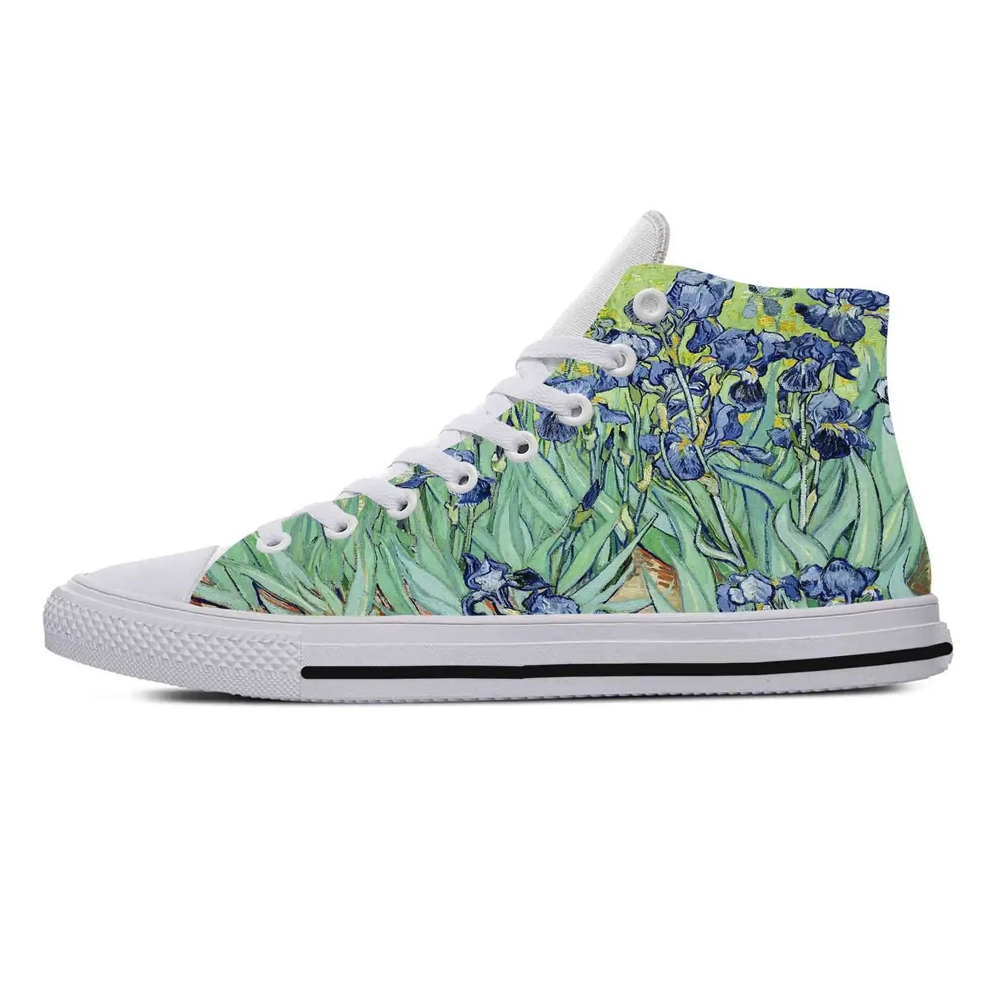 Van Gogh Starry Night Oil Painting High-Top Comfortable Sneakers