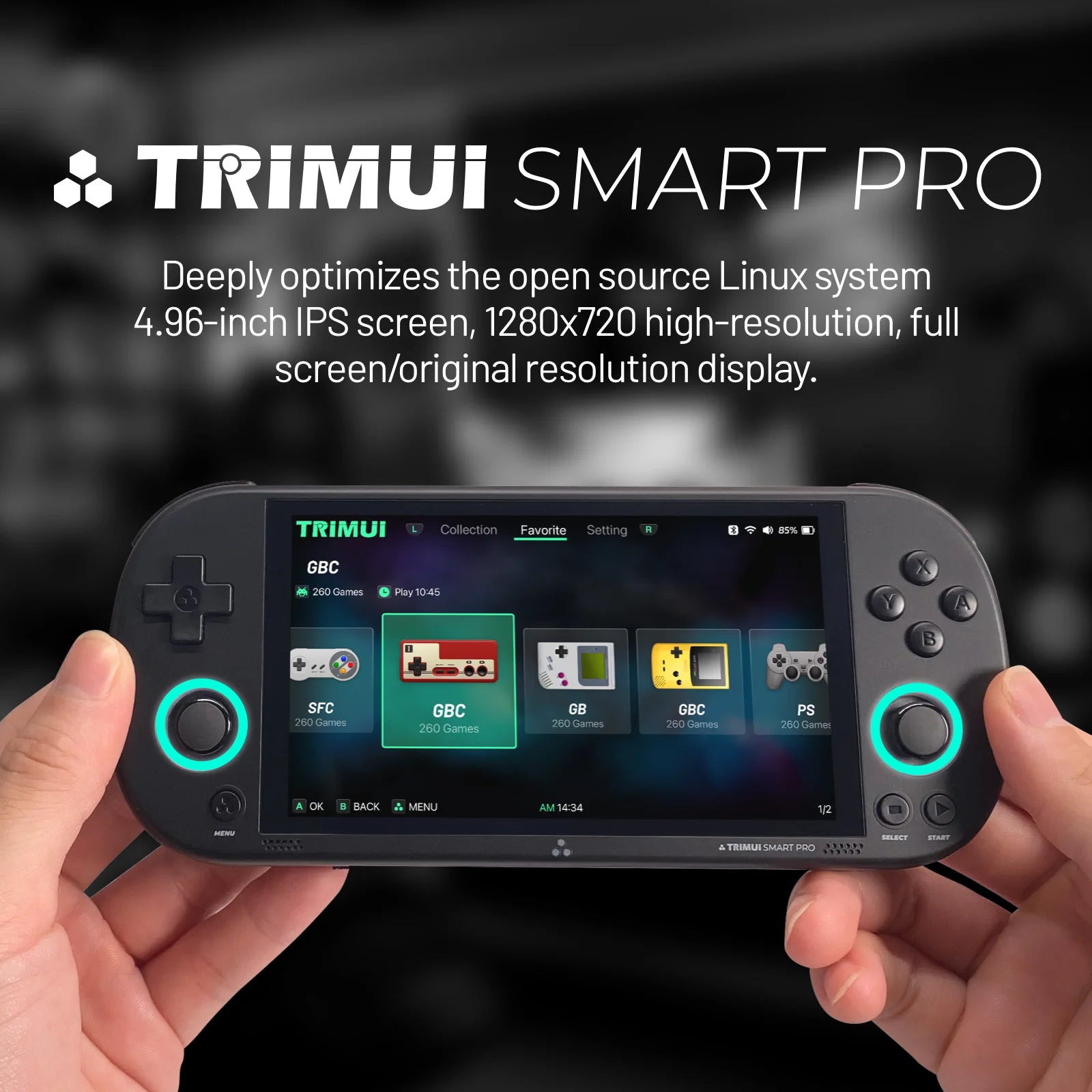 TRIMUI Smart Pro: Handheld Retro Game Console With Linux System