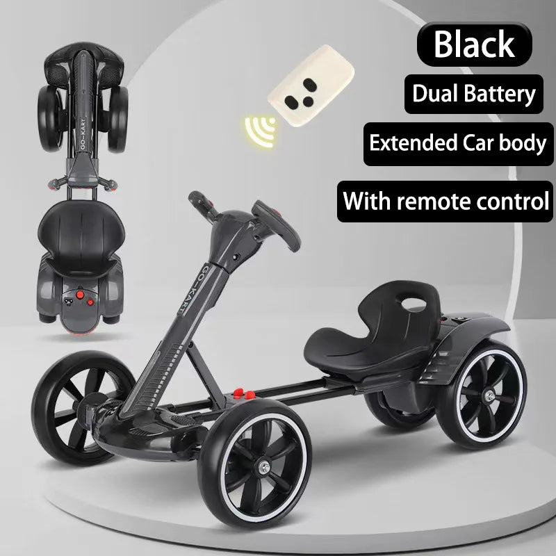 Foldable Electric Four-Wheeled Kart: Portable, Lightweight, and Ready to Ride
