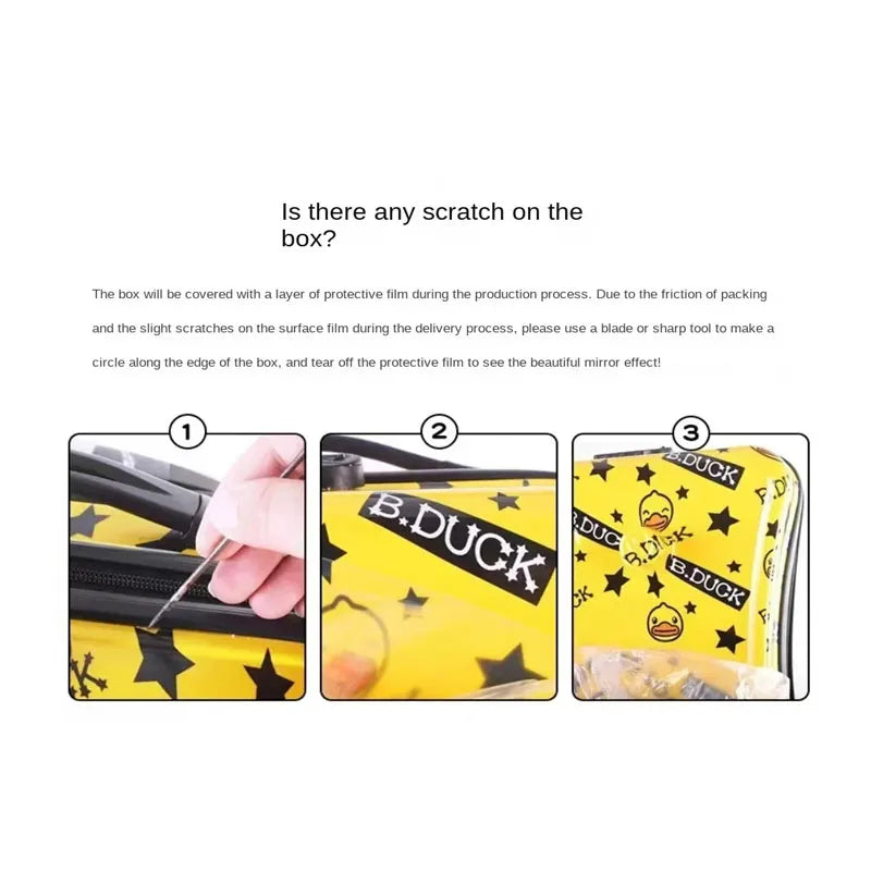 Cute Pony Cartoon Suitcase for Children: Ride-On Carry-On Kids Luggage