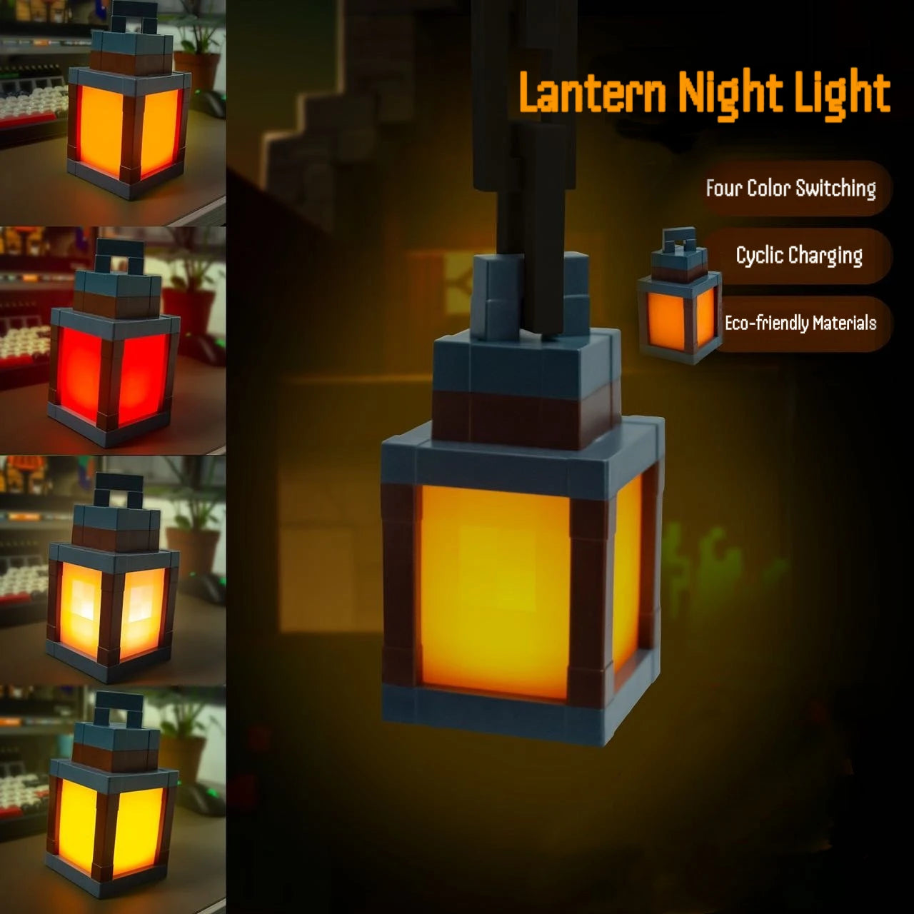 MyWorld Pixel Style Wall USB Creative Remote Control Night Light