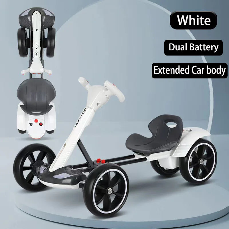 Foldable Electric Four-Wheeled Kart: Portable, Lightweight, and Ready to Ride