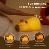 Cute Cartoon Capybara Silicone Night Light