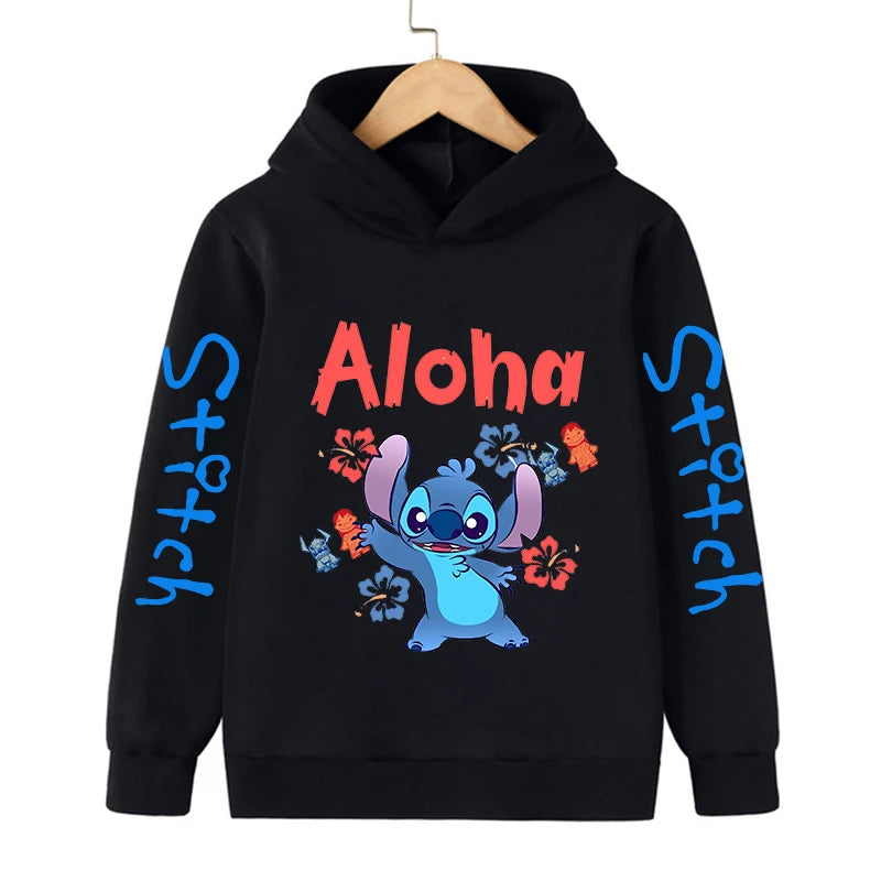 Kawaii Stitch Hoodie for Children