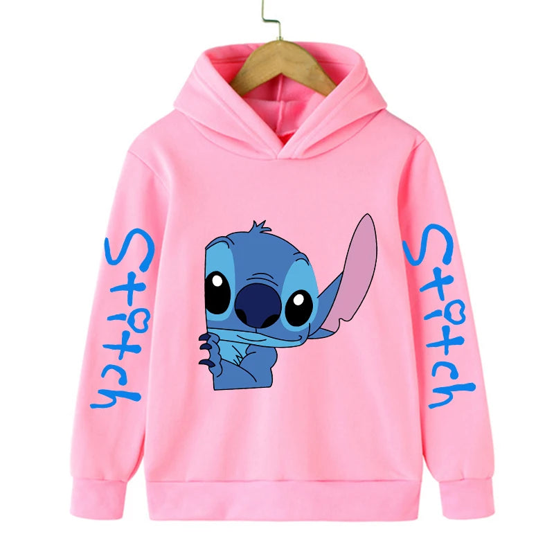 Fashion New Stitch Hoodie for Children – Cartoon Sweatshirt Collection