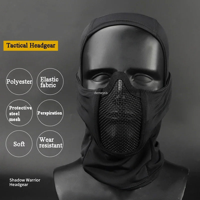 Tactical Balaclava Mesh Mask: Airsoft & Paintball Full Face Protection