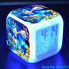 Anime Sonic & Mario Bros Figure Model LED Alarm Clock: 7-Color Touch Light Desk Clock