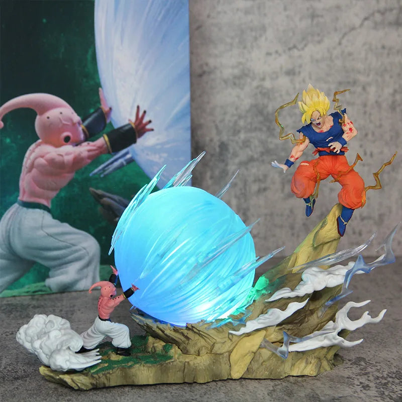 Dragon Ball Z Buu vs. Goku Super Saiyan Statue Figure