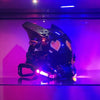 Cyberpunk Helmet Shinobi Mask: Robot Samurai Armor with LED Light
