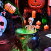 Cauldron Halloween Decorations with Magic Floating Potion Bottles and Diffuser