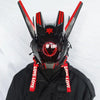 Cyberpunk Helmet Shinobi Mask: Robot Samurai Armor with LED Light