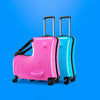 Cute Pony Cartoon Suitcase for Children: Ride-On Carry-On Kids Luggage