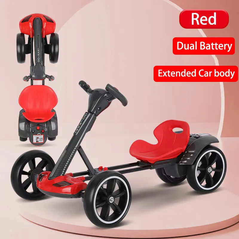 Foldable Electric Four-Wheeled Kart: Portable, Lightweight, and Ready to Ride