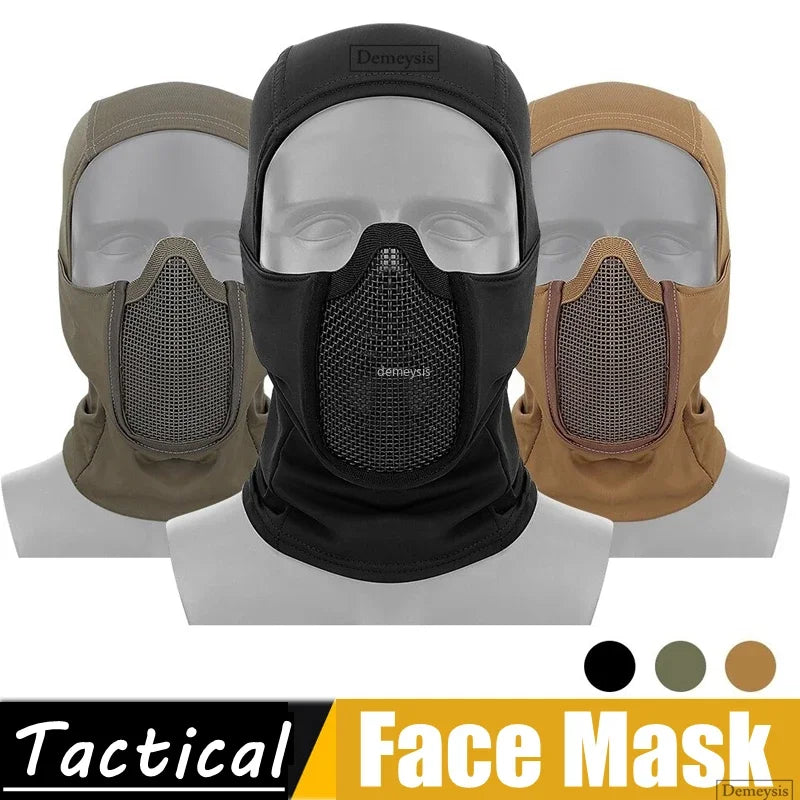 Tactical Balaclava Mesh Mask: Airsoft & Paintball Full Face Protection