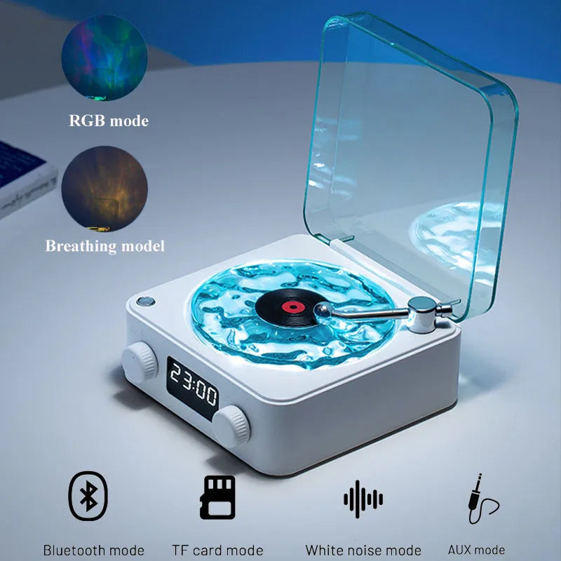 WaveTune Retro Vinyl Player Bluetooth Speaker