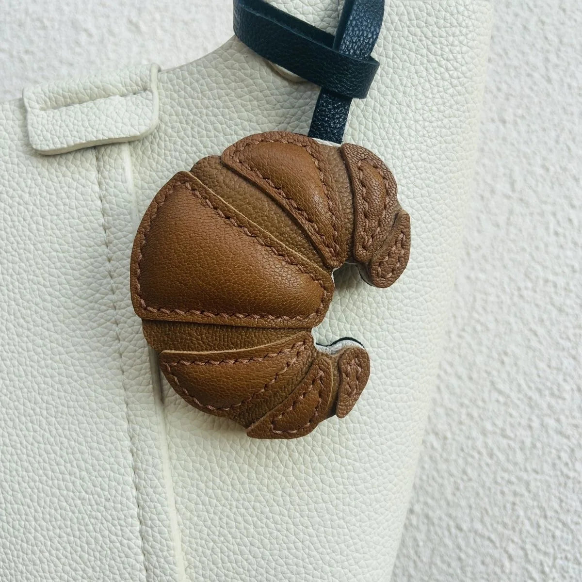 Handmade Leather Hello Kitty Sheep Pendant