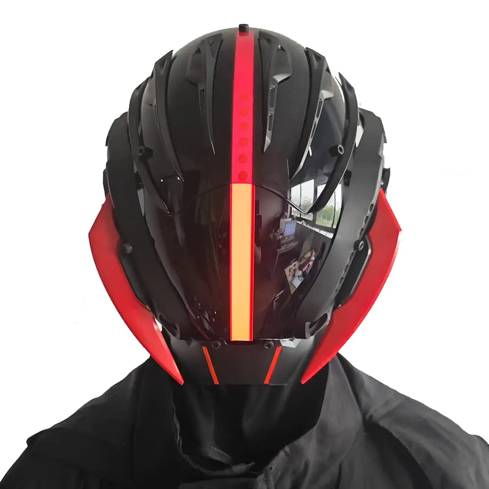 CyberPunk Mask for Men: Cosplay Samurai Mask for Halloween & Music Festivals