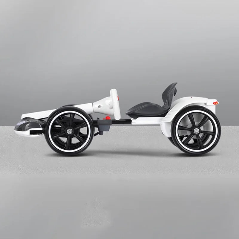 Foldable Electric Four-Wheeled Kart: Portable, Lightweight, and Ready to Ride
