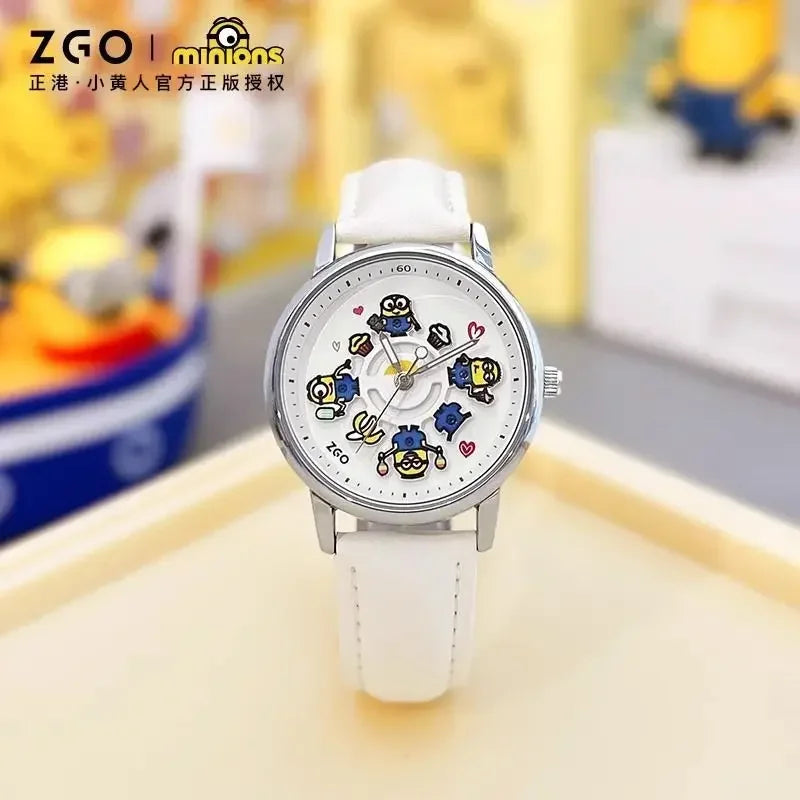 ZGO Joint Minions Luminous Carousel Kids Watch