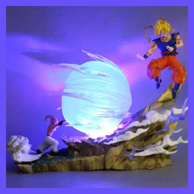 Dragon Ball Z Buu vs. Goku Super Saiyan Statue Figure