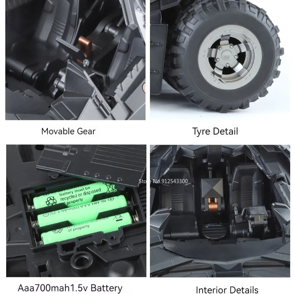 Detailed 1:18 Batmobile Model: The Dark Knight Trilogy