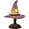Creative Stained Glass Witch USB Hat Lamp