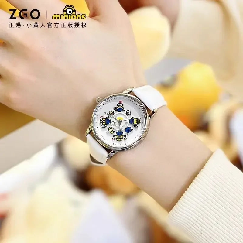 ZGO Joint Minions Luminous Carousel Kids Watch