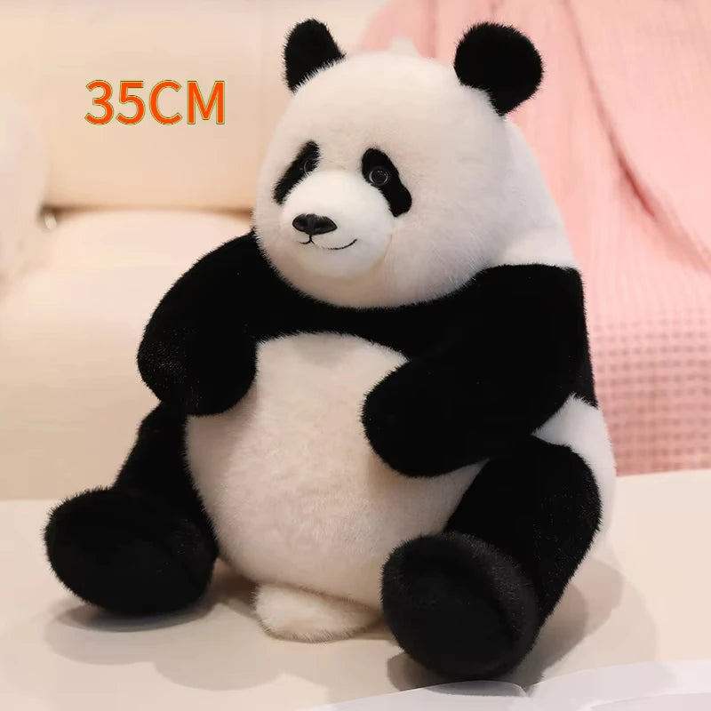 Cute Zoo Panda Plush Toy: 35cm Kawaii Stuffed Animal