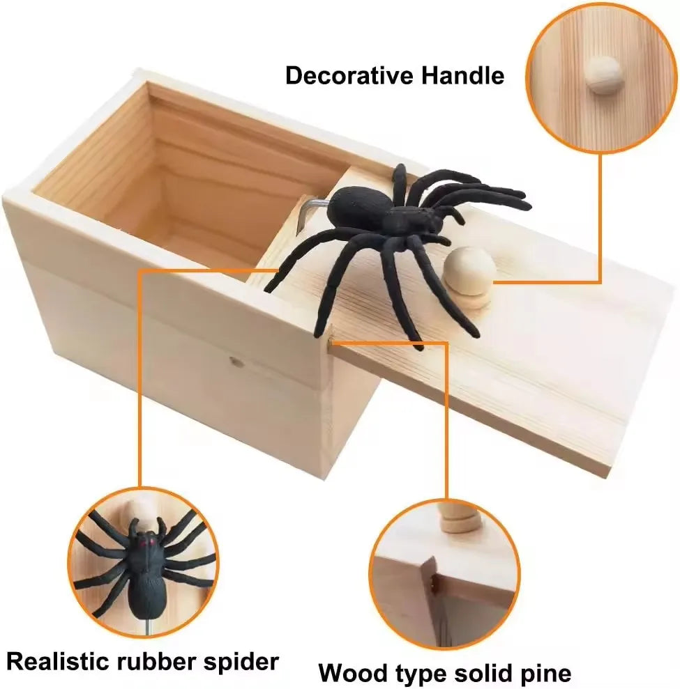 Surprise Spider Joke Box: Funny Prank Toy
