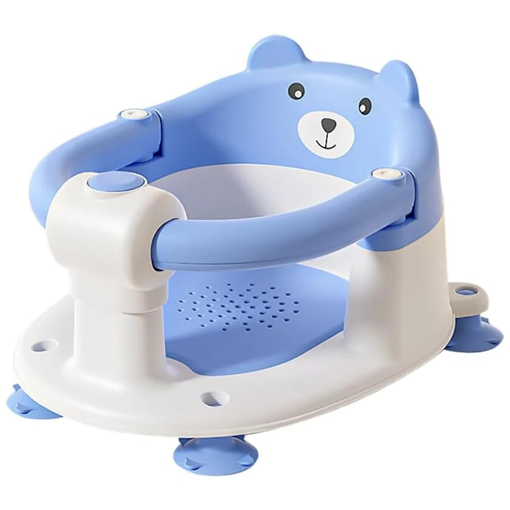 Adorable Bear Bath Seat: Safe, Non-Slip Fun for Babies 6 Months and Up